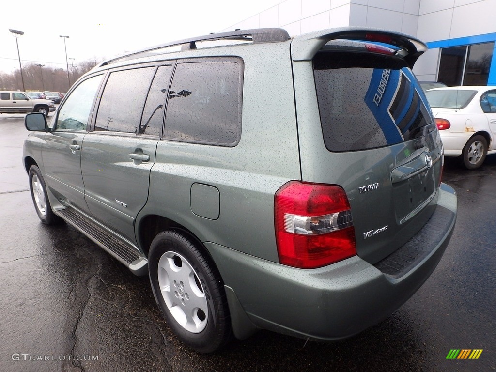 2007 Highlander V6 4WD - Oasis Green Pearl / Ivory Beige photo #4