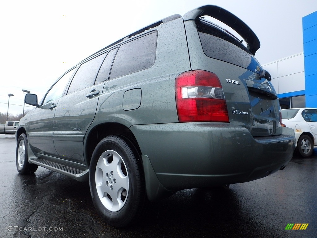 2007 Highlander V6 4WD - Oasis Green Pearl / Ivory Beige photo #5