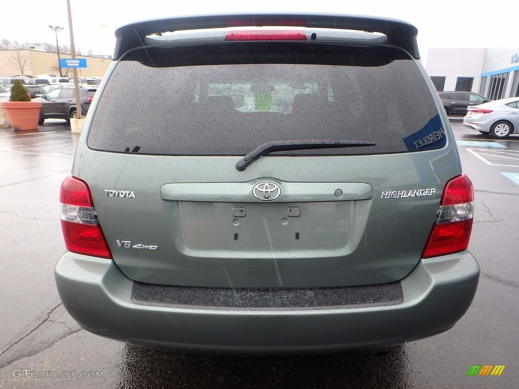 2007 Highlander V6 4WD - Oasis Green Pearl / Ivory Beige photo #6