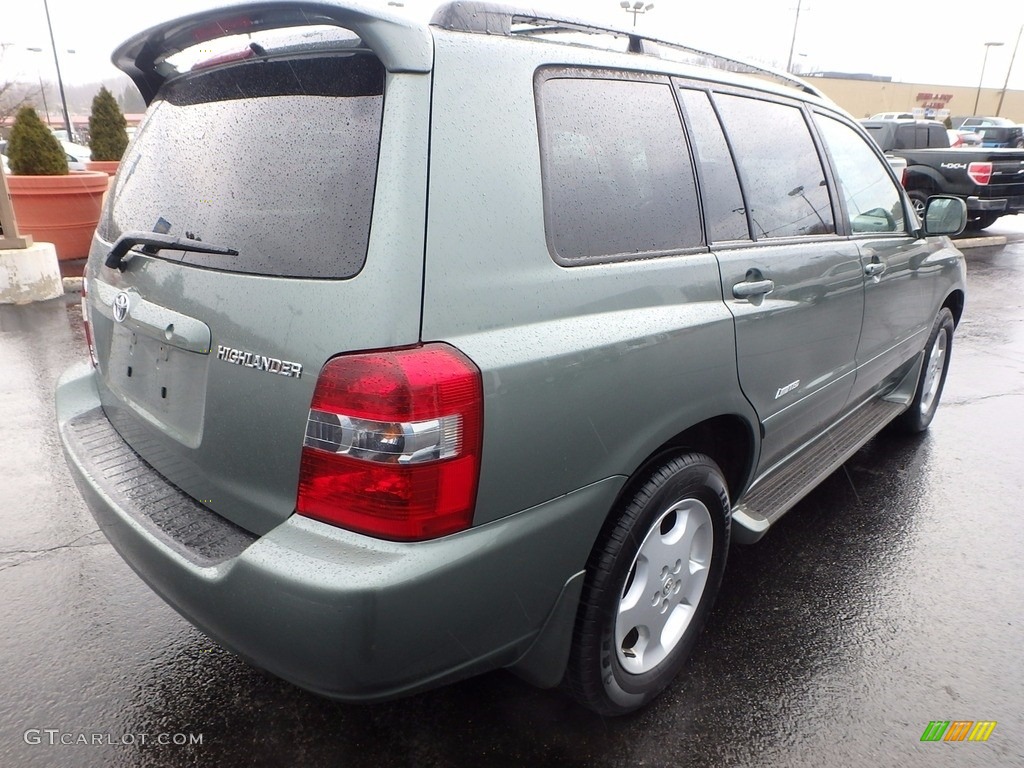 2007 Highlander V6 4WD - Oasis Green Pearl / Ivory Beige photo #8