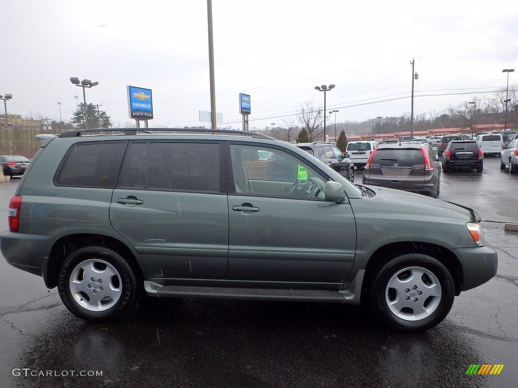 2007 Highlander V6 4WD - Oasis Green Pearl / Ivory Beige photo #10