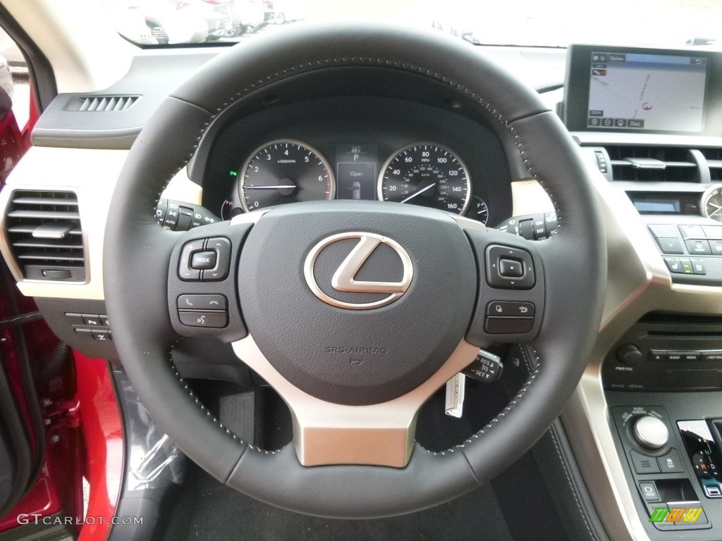 2017 Lexus NX 200t AWD Creme Steering Wheel Photo #119559564