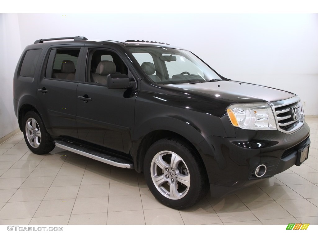 2013 Pilot EX-L 4WD - Crystal Black Pearl / Gray photo #1
