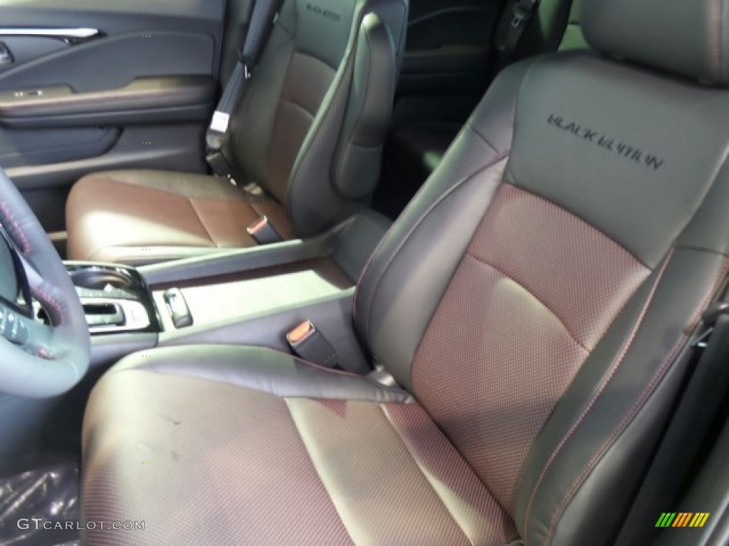 Black Interior 2017 Honda Ridgeline RTL-E AWD Black Edition Photo #119562043
