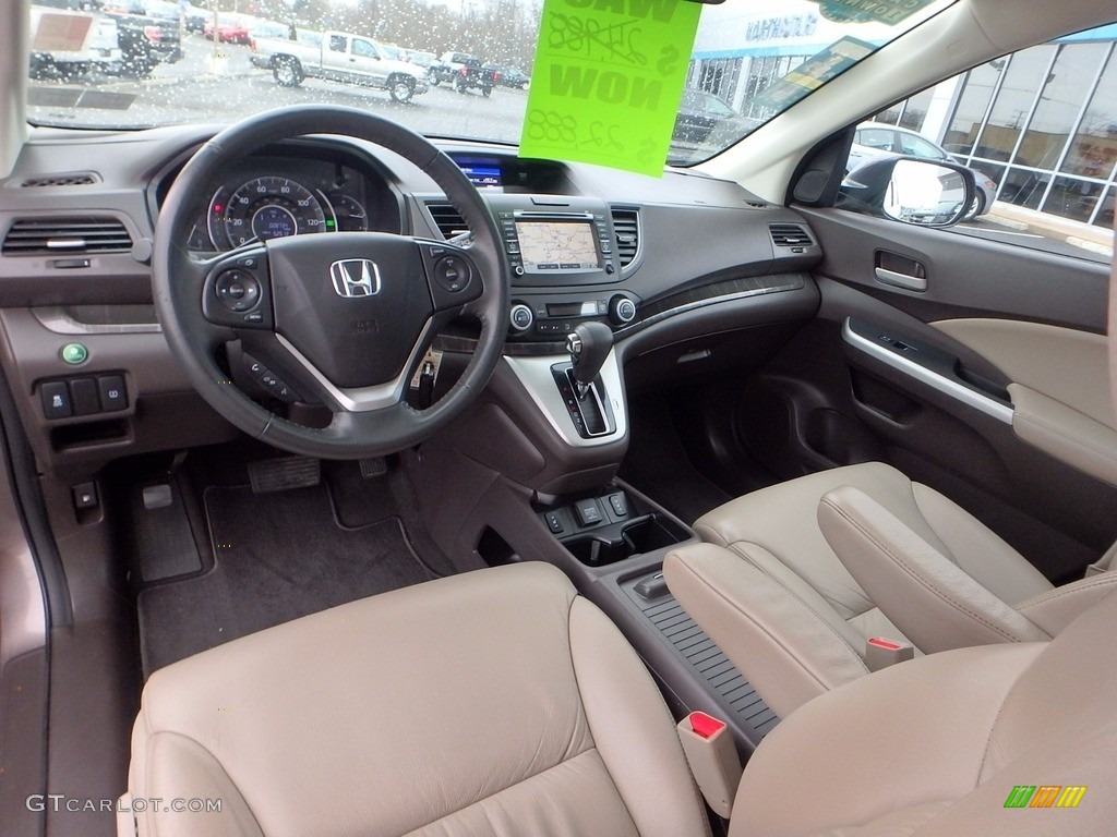 2014 CR-V EX-L AWD - Urban Titanium Metallic / Beige photo #21