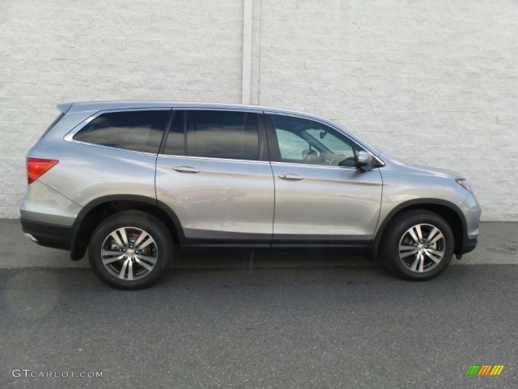 2017 Pilot EX-L AWD - Lunar Silver Metallic / Gray photo #2