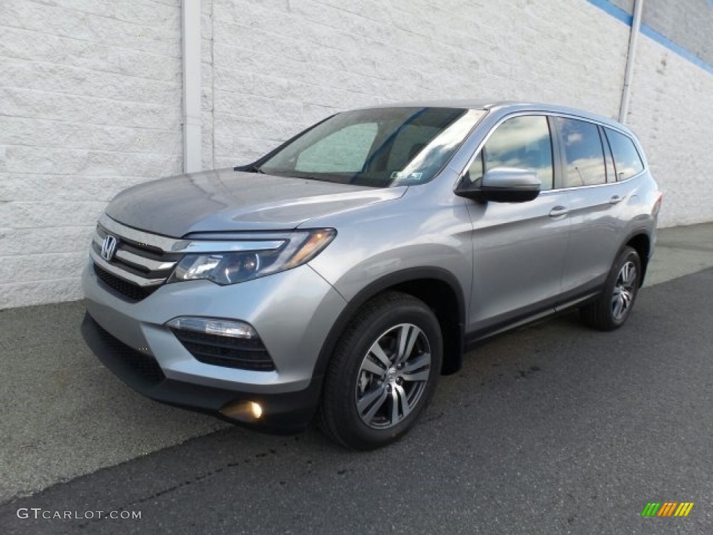 2017 Pilot EX-L AWD - Lunar Silver Metallic / Gray photo #5