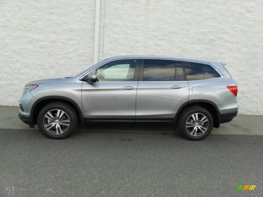2017 Pilot EX-L AWD - Lunar Silver Metallic / Gray photo #6