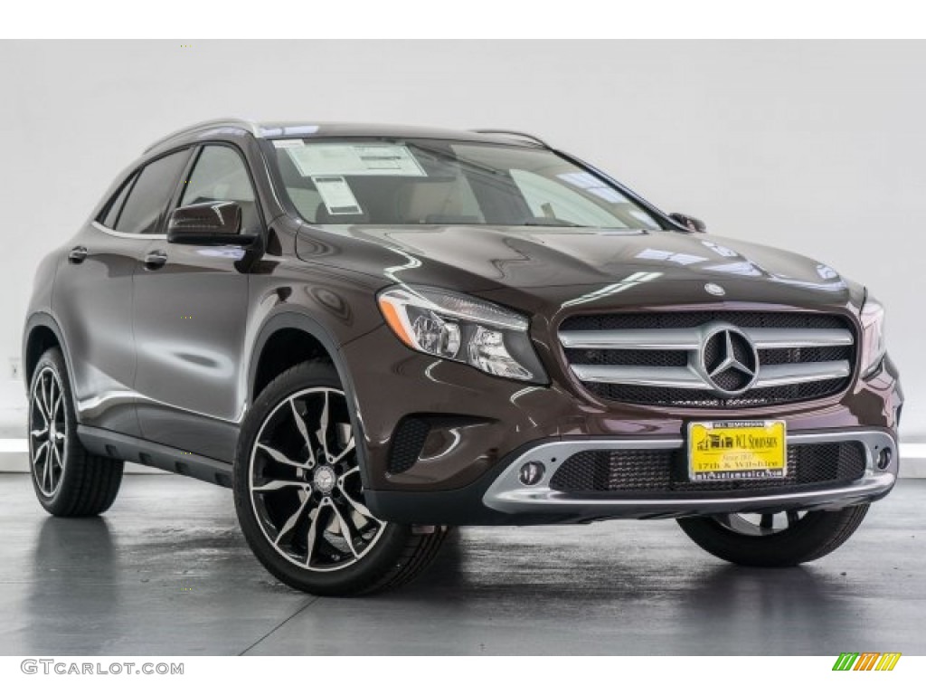 2017 GLA 250 4Matic - Cocoa Brown Metallic / Beige photo #12