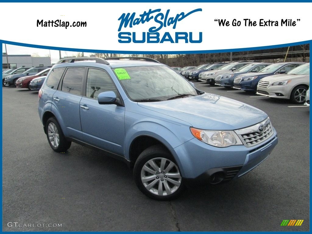 Ice Blue Metallic Subaru Forester