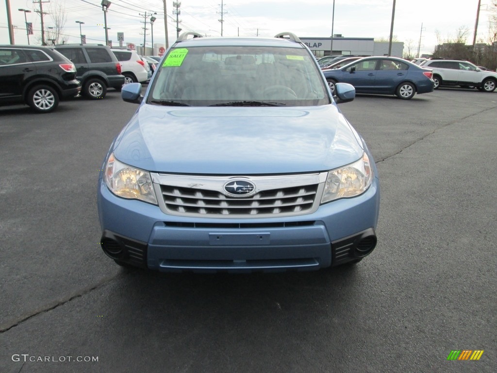 2012 Forester 2.5 X Premium - Ice Blue Metallic / Platinum photo #3