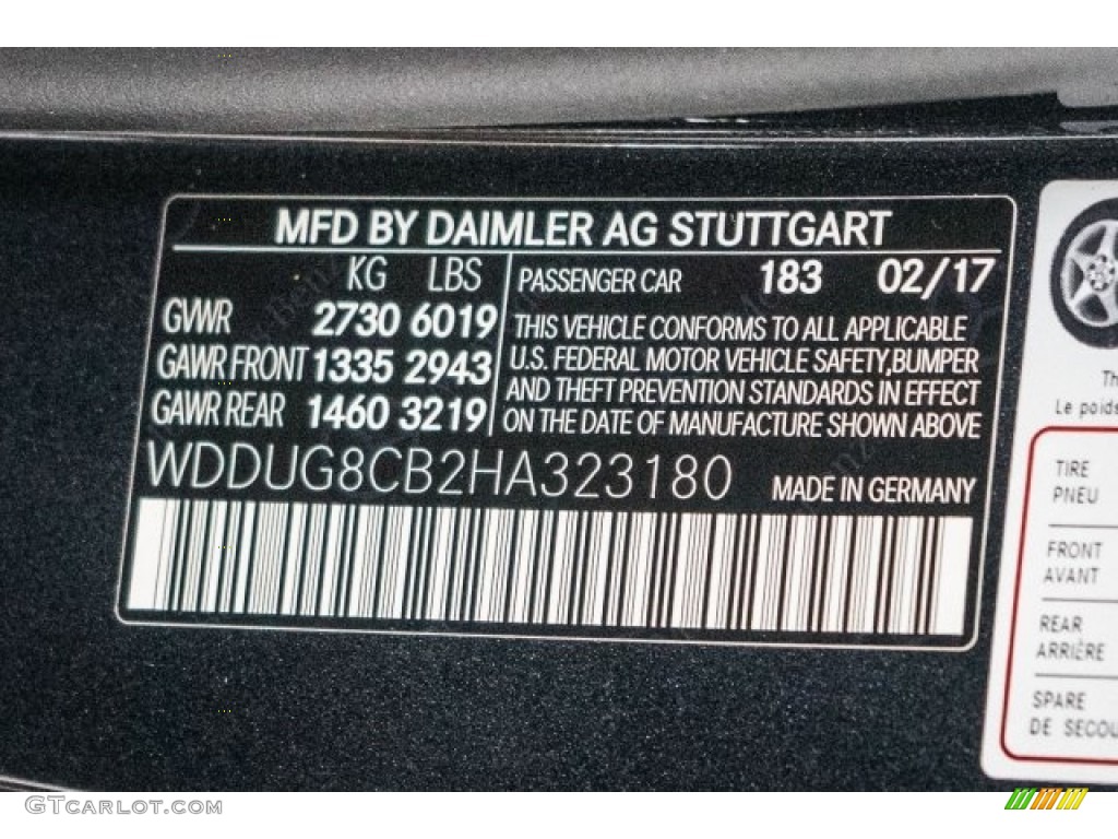 2017 S Color Code 183 for Magnetite Black Metallic Photo #119566452