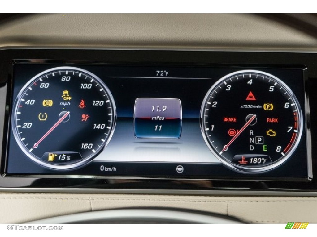 2017 Mercedes-Benz S 550 Sedan Gauges Photo #119566467