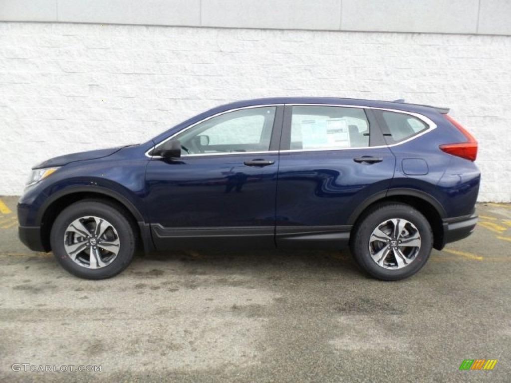 2017 CR-V LX AWD - Obsidian Blue Pearl / Gray photo #6