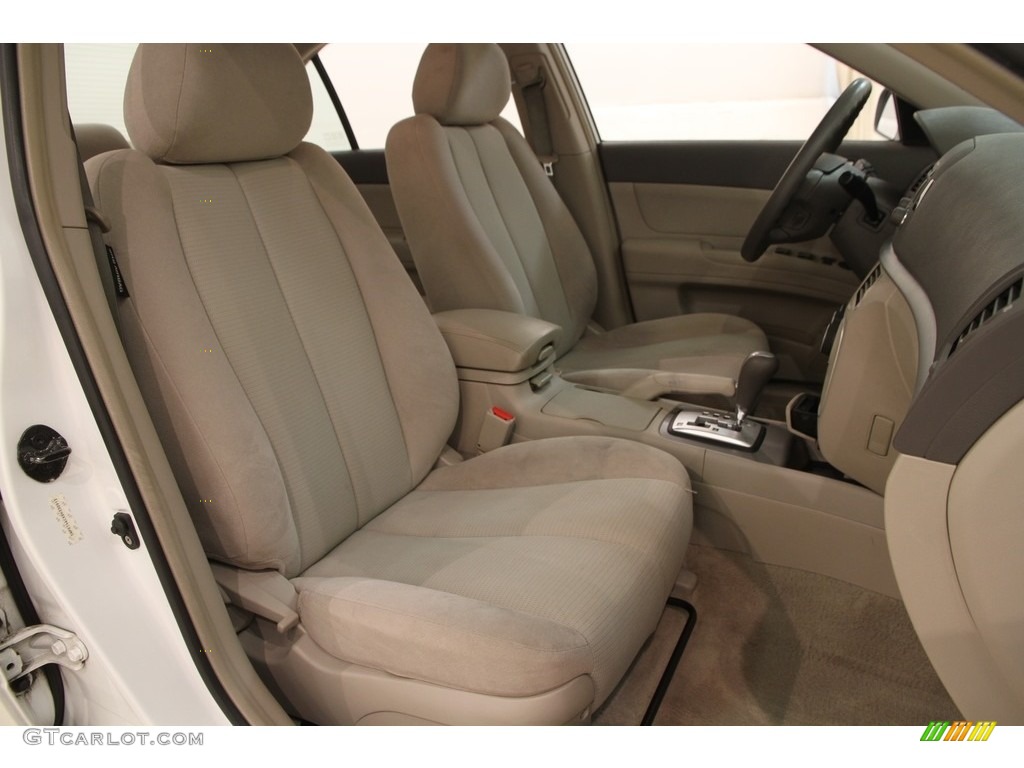 2008 Sonata GLS - Powder White Pearl / Beige photo #11