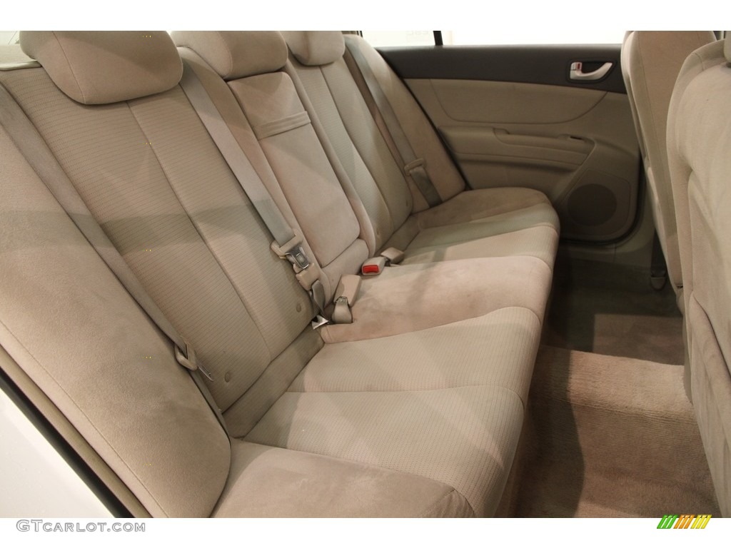 2008 Sonata GLS - Powder White Pearl / Beige photo #12