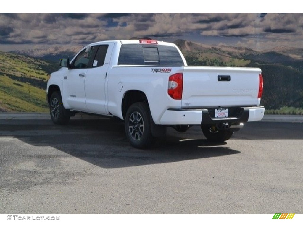 2017 Tundra Limited Double Cab 4x4 - Super White / Black photo #3