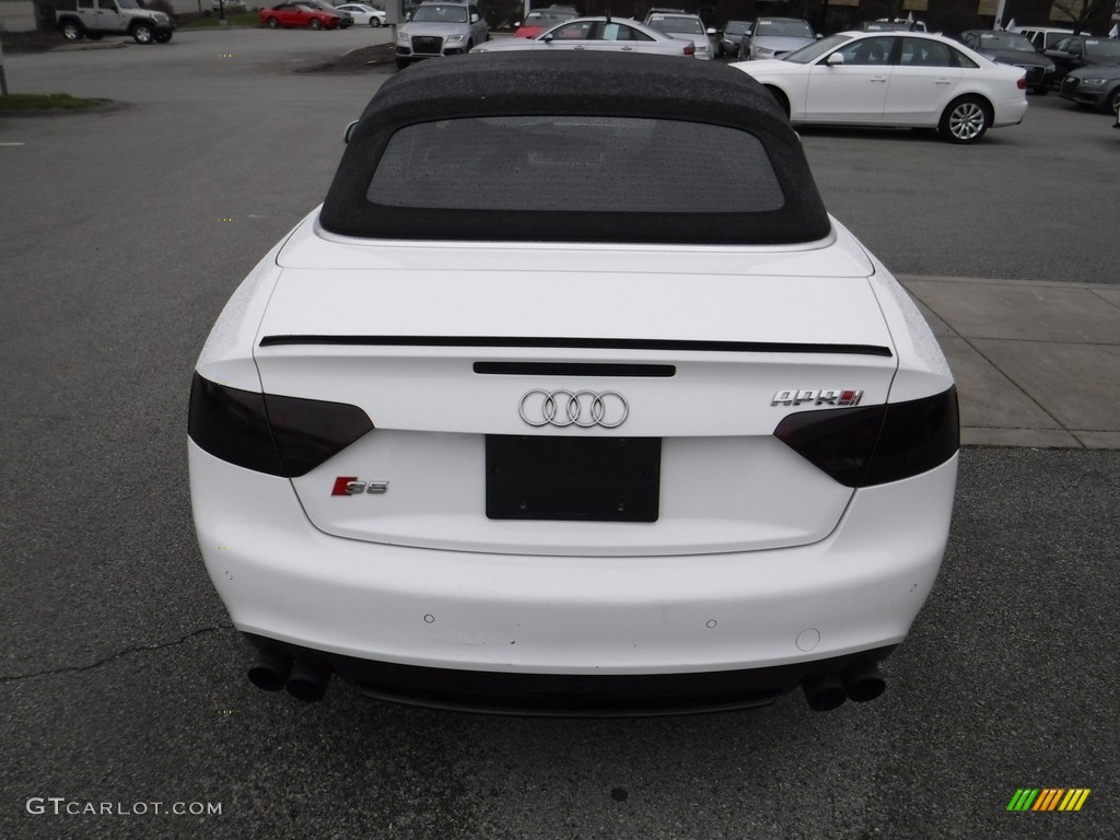 2012 S5 3.0 TFSI quattro Cabriolet - Glacier White Metallic / Black/Magma Red photo #14
