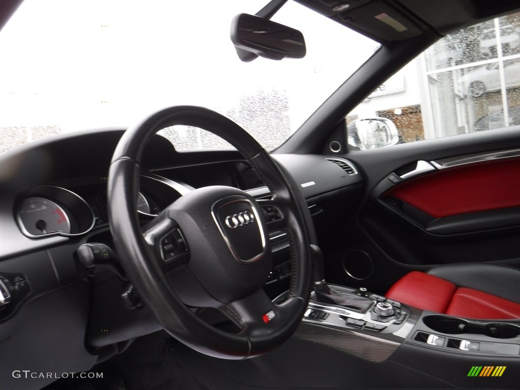 2012 S5 3.0 TFSI quattro Cabriolet - Glacier White Metallic / Black/Magma Red photo #19