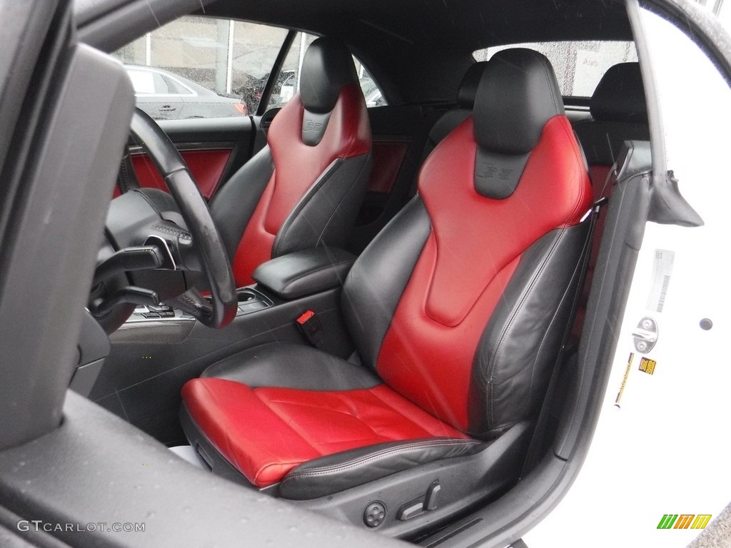 2012 S5 3.0 TFSI quattro Cabriolet - Glacier White Metallic / Black/Magma Red photo #20