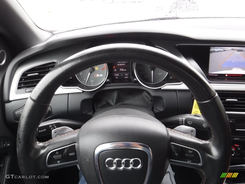 2012 S5 3.0 TFSI quattro Cabriolet - Glacier White Metallic / Black/Magma Red photo #27