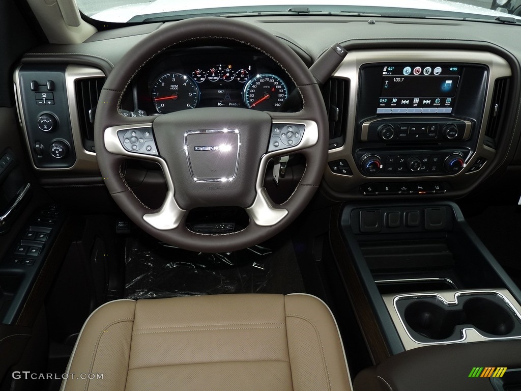 2017 GMC Sierra 2500HD Denali Crew Cab 4x4 Cocoa/Dark Sand Dashboard Photo #119572380