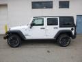 2017 Bright White Jeep Wrangler Unlimited Sport 4x4  photo #3