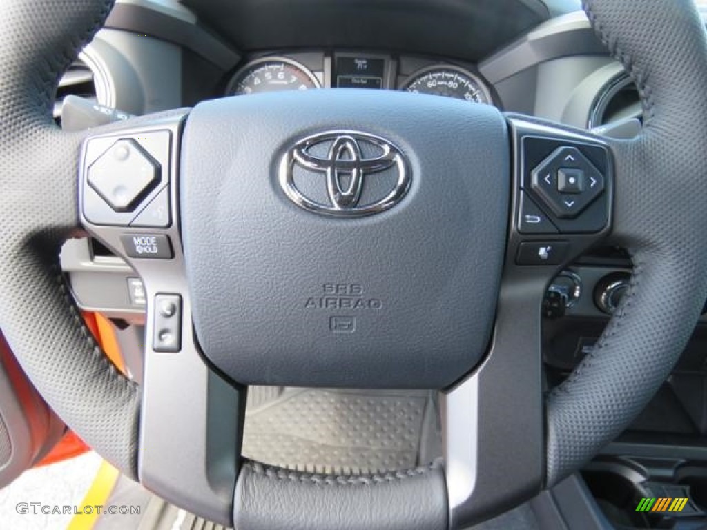2017 Toyota Tacoma TRD Sport Access Cab 4x4 TRD Graphite Steering Wheel Photo #119574193