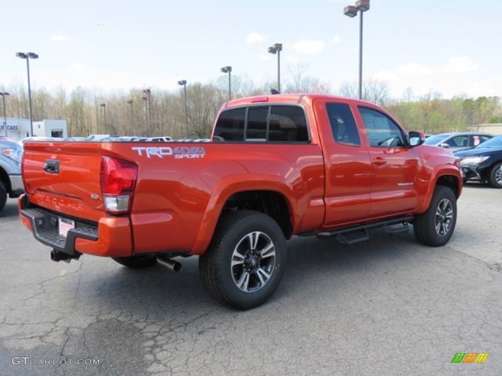 2017 Tacoma TRD Sport Access Cab 4x4 - Inferno Orange / TRD Graphite photo #24