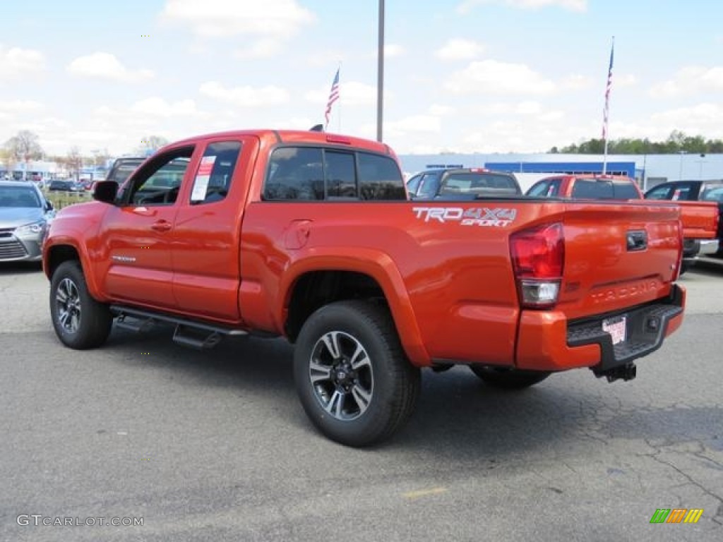 2017 Tacoma TRD Sport Access Cab 4x4 - Inferno Orange / TRD Graphite photo #26