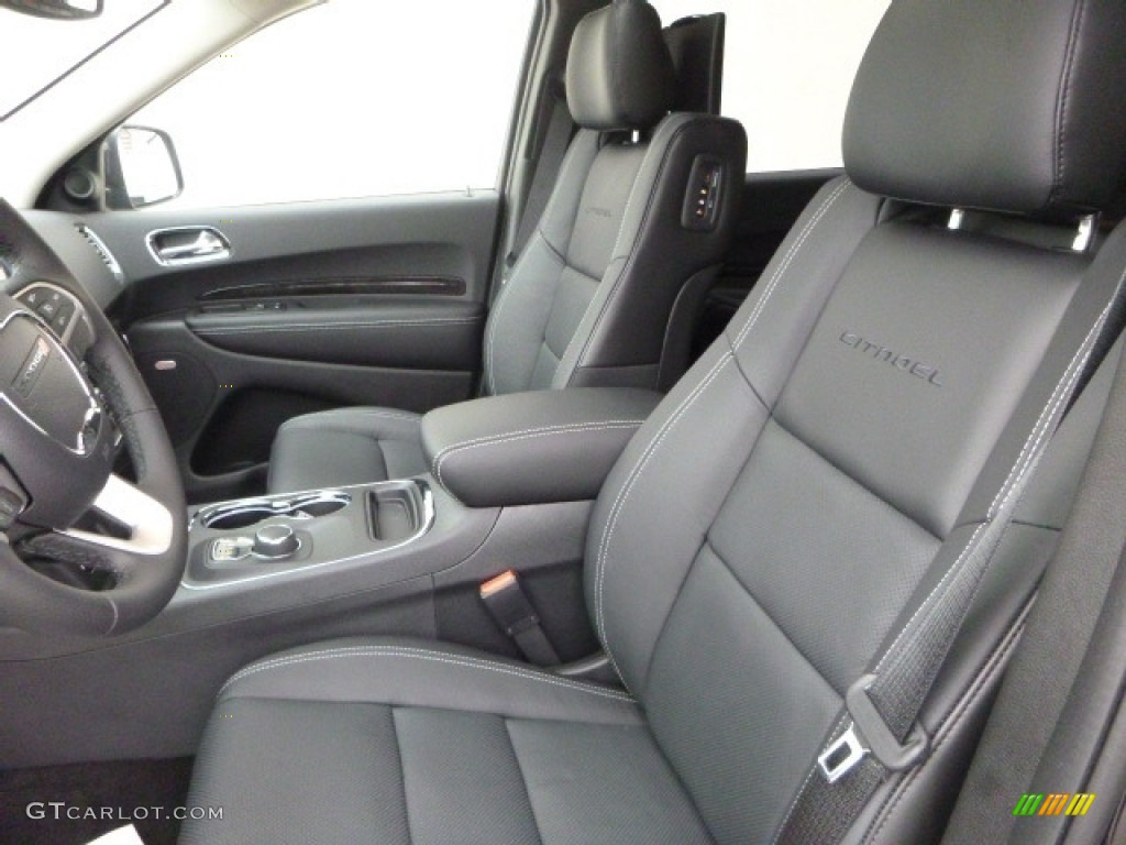 Black Interior 2017 Dodge Durango Citadel AWD Photo #119574708