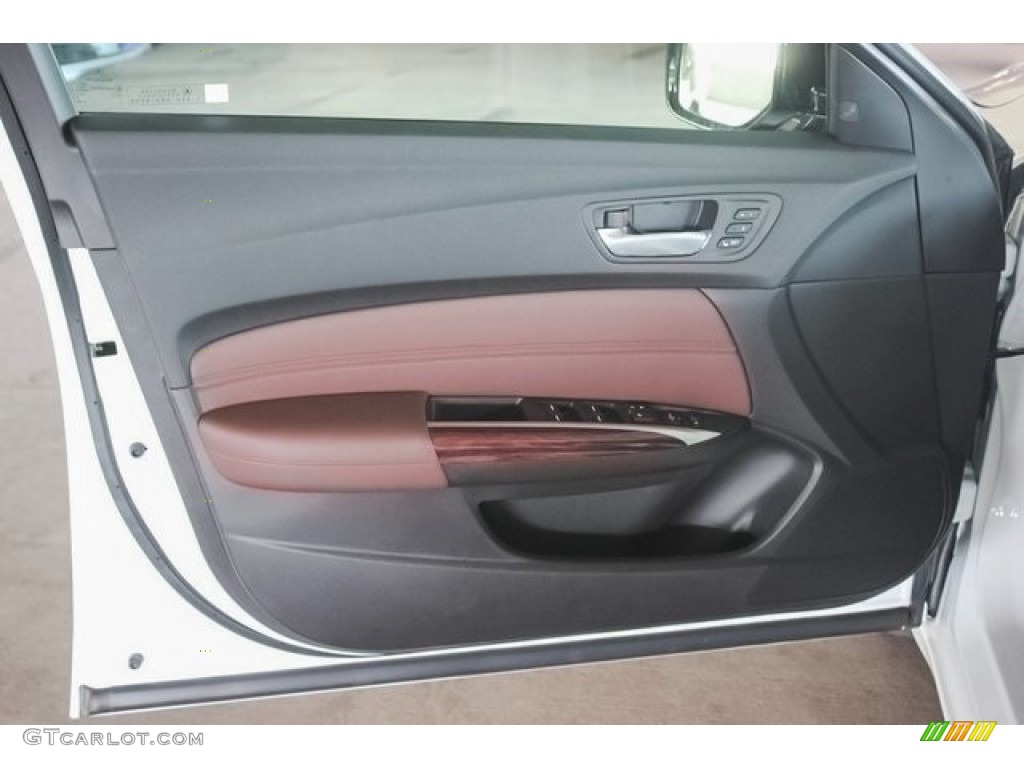 2017 Acura TLX V6 SH-AWD Advance Sedan Espresso Door Panel Photo #119577513