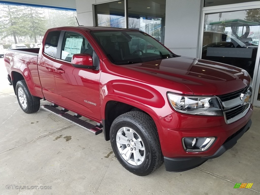 2017 Colorado LT Extended Cab - Cajun Red Tintcoat / Jet Black photo #1