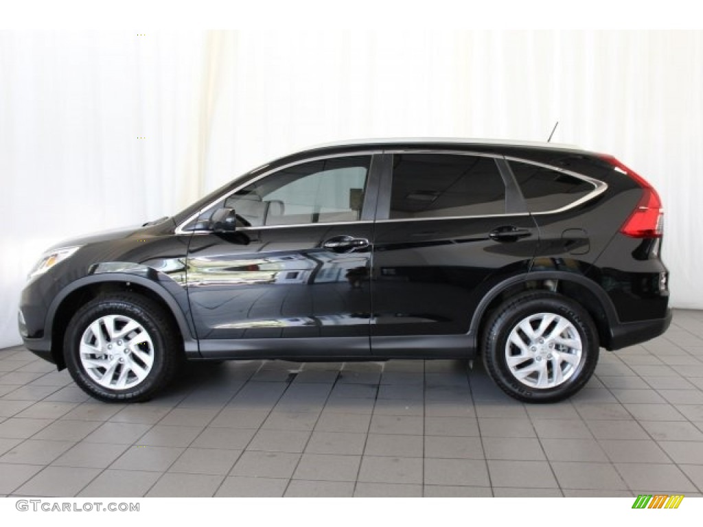 2016 CR-V EX-L - Crystal Black Pearl / Black photo #5