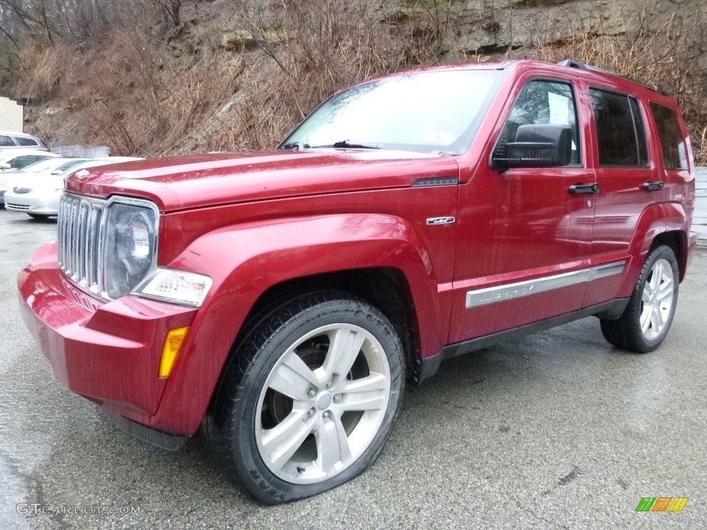 2012 Liberty Jet 4x4 - Deep Cherry Red Crystal Pearl / Dark Slate Gray photo #4