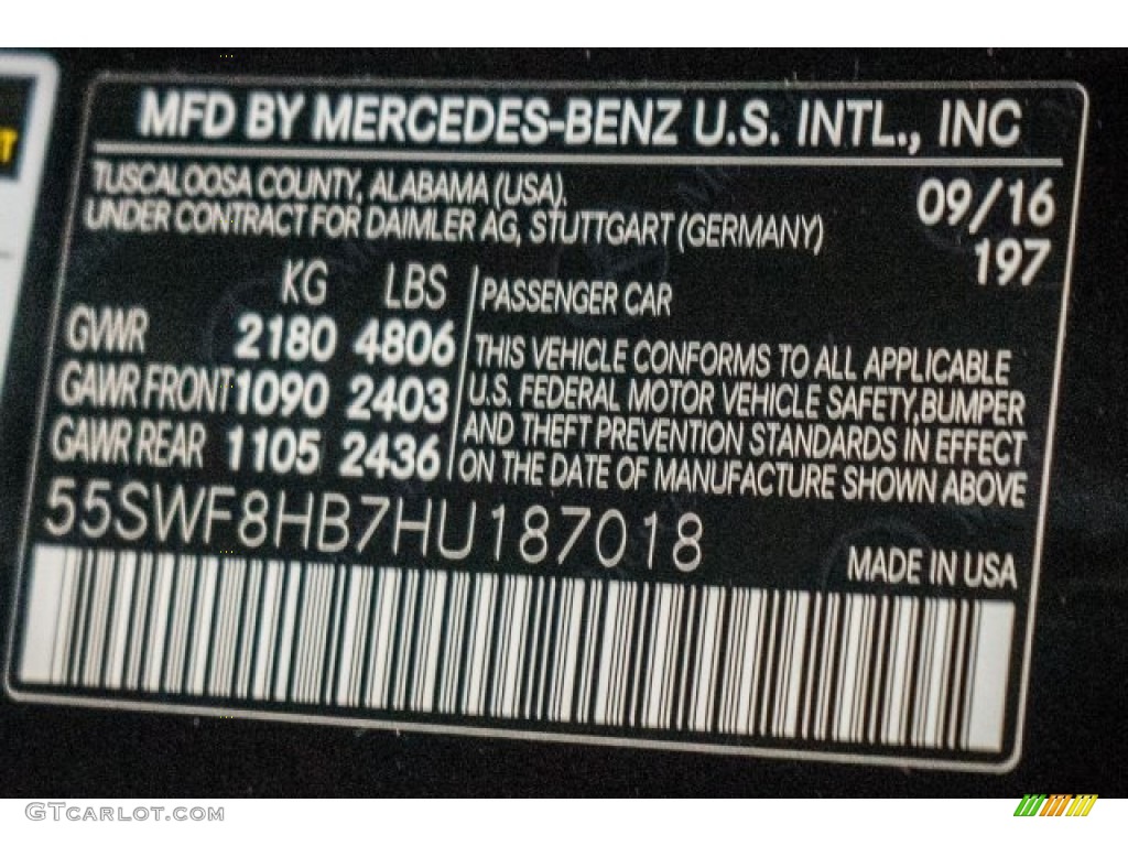 2017 C Color Code 197 for Obsidian Black Metallic Photo #119580876