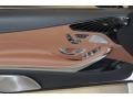 2017 Mercedes-Benz S designo Saddle Brown/Black Interior Door Panel Photo