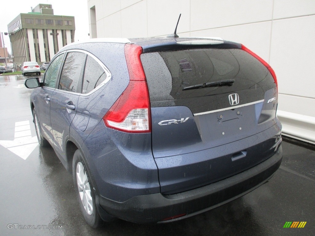 2012 CR-V EX-L 4WD - Twilight Blue Metallic / Gray photo #4