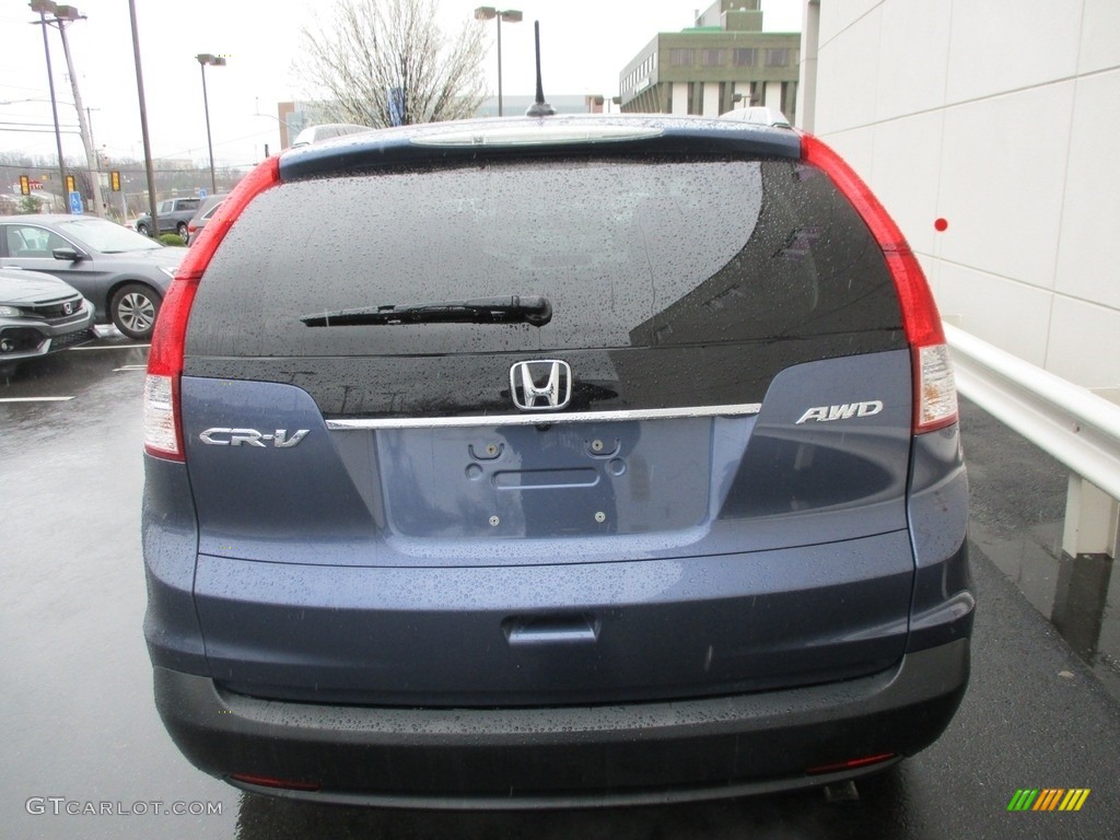 2012 CR-V EX-L 4WD - Twilight Blue Metallic / Gray photo #5