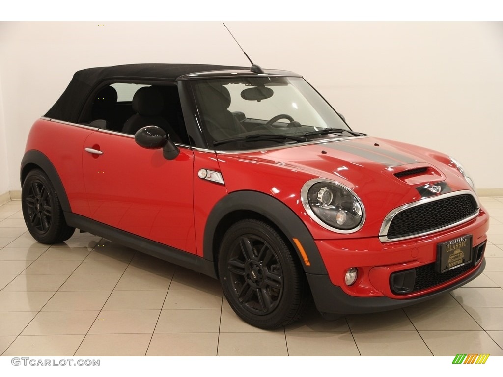 2014 Cooper S Convertible - Chili Red / Carbon Black photo #1