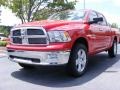 2009 Flame Red Dodge Ram 1500 Big Horn Edition Crew Cab 4x4  photo #1