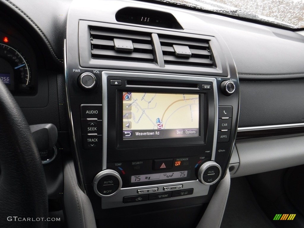 2012 Camry XLE - Attitude Black Metallic / Ash photo #16