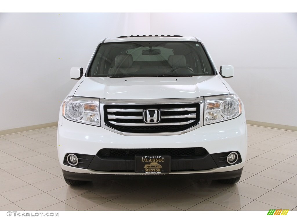 2015 Pilot EX-L 4WD - Taffeta White / Gray photo #2