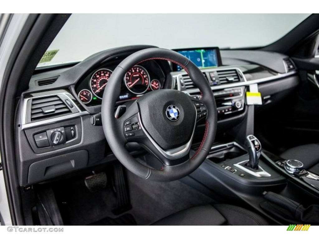 2017 3 Series 330i Sedan - Glacier Silver Metallic / Black photo #6