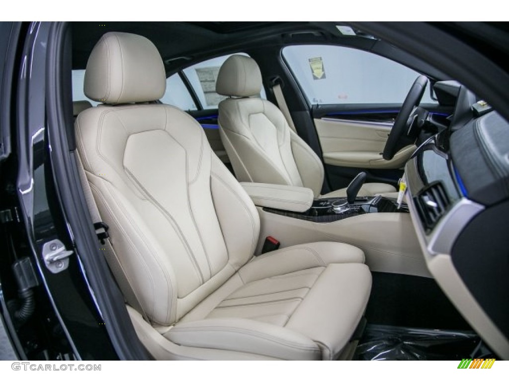 2017 5 Series 540i Sedan - Black Sapphire Metallic / Canberra Beige photo #2
