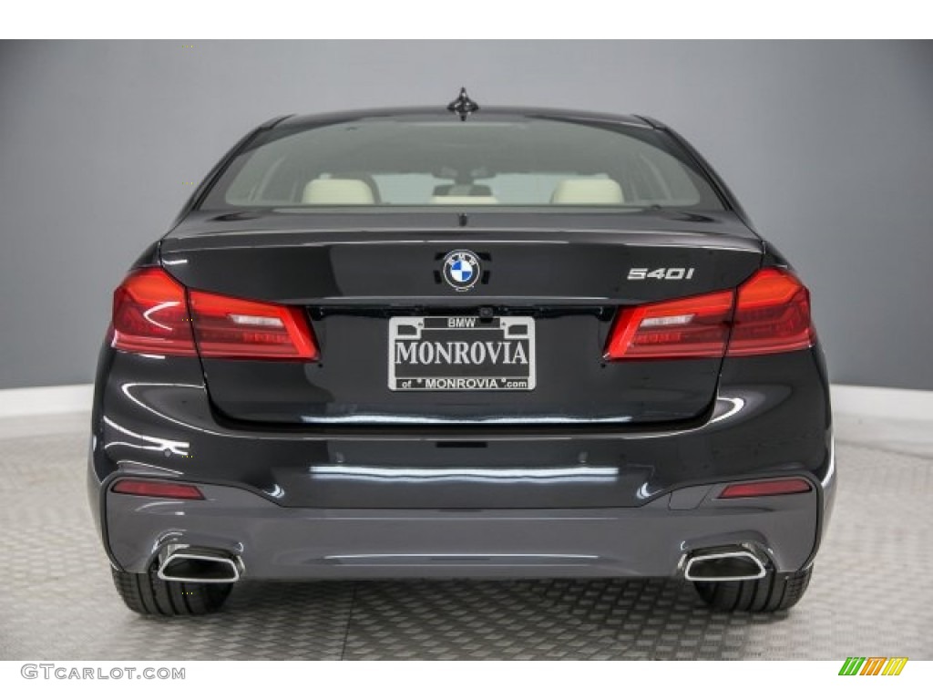 2017 5 Series 540i Sedan - Black Sapphire Metallic / Canberra Beige photo #4
