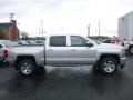 2017 Silver Ice Metallic Chevrolet Silverado 1500 LT Crew Cab 4x4  photo #3