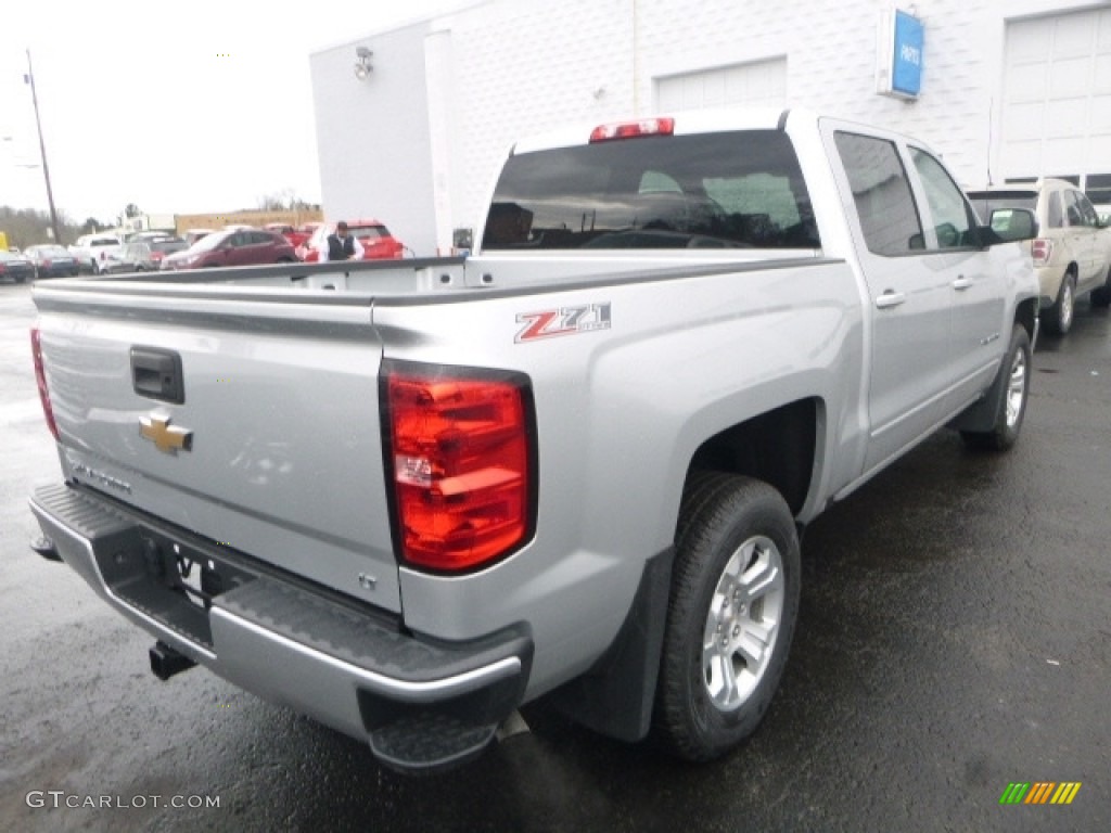 2017 Silverado 1500 LT Crew Cab 4x4 - Silver Ice Metallic / Jet Black photo #8