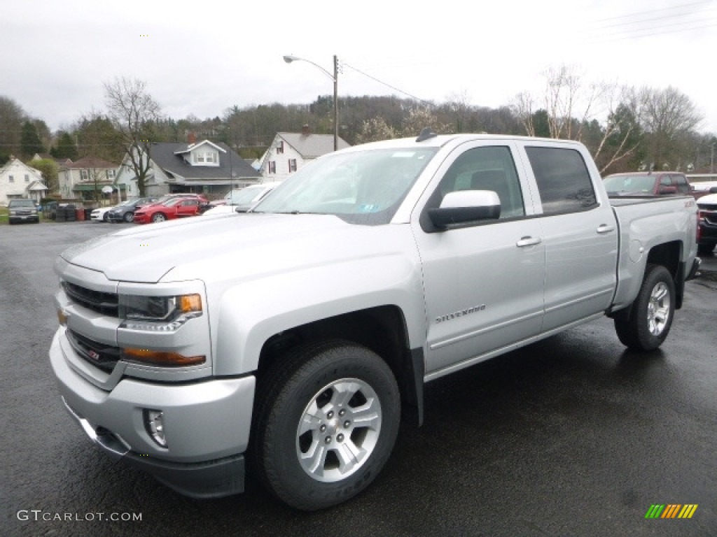 2017 Silverado 1500 LT Crew Cab 4x4 - Silver Ice Metallic / Jet Black photo #12