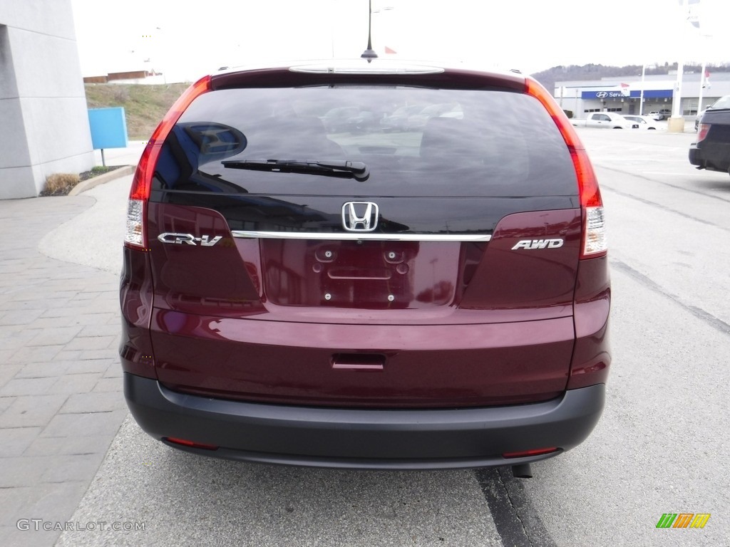 2014 CR-V EX-L AWD - Basque Red Pearl II / Gray photo #9